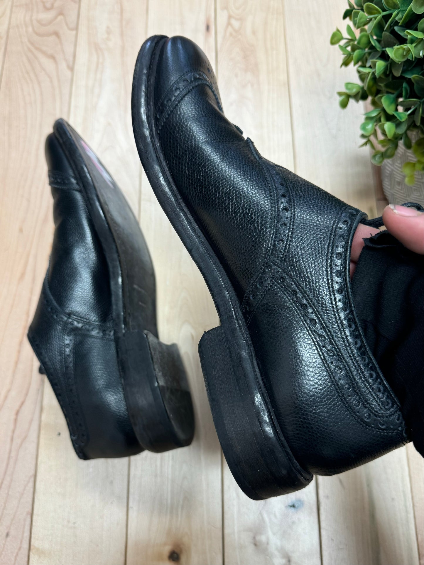 Burberry ‘Rayford’ Black Leather Brogue Derby Shoes