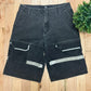 Marithe Francois Girbaud Black Cargo Shorts