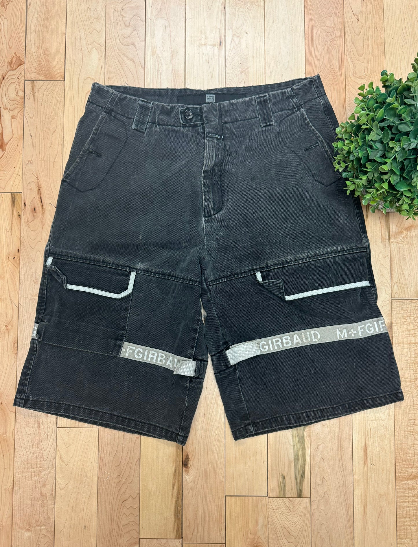 Marithe Francois Girbaud Black Cargo Shorts