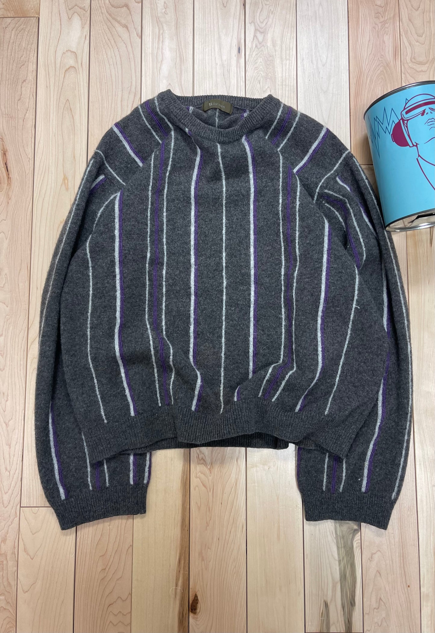 1990s Y’s for Men Striped Wool Knit Sweater