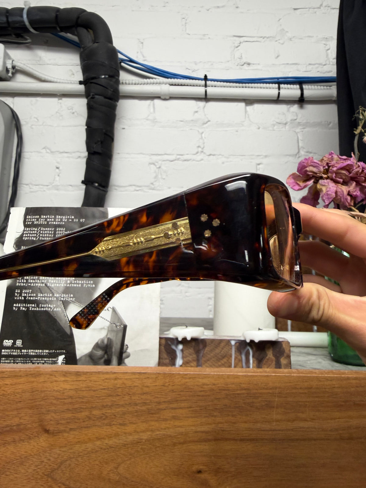 Jacques Marie Mage ‘Harrison’ Agar Tortoiseshell Sunglasses
