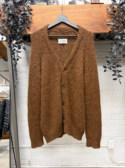 AW2008 Maison Martin Margiela Alpaca Wool Rustic Brown Cardigan