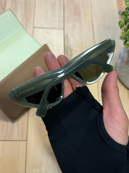 Burberry Green ‘Cat Eye’ Sunglasses