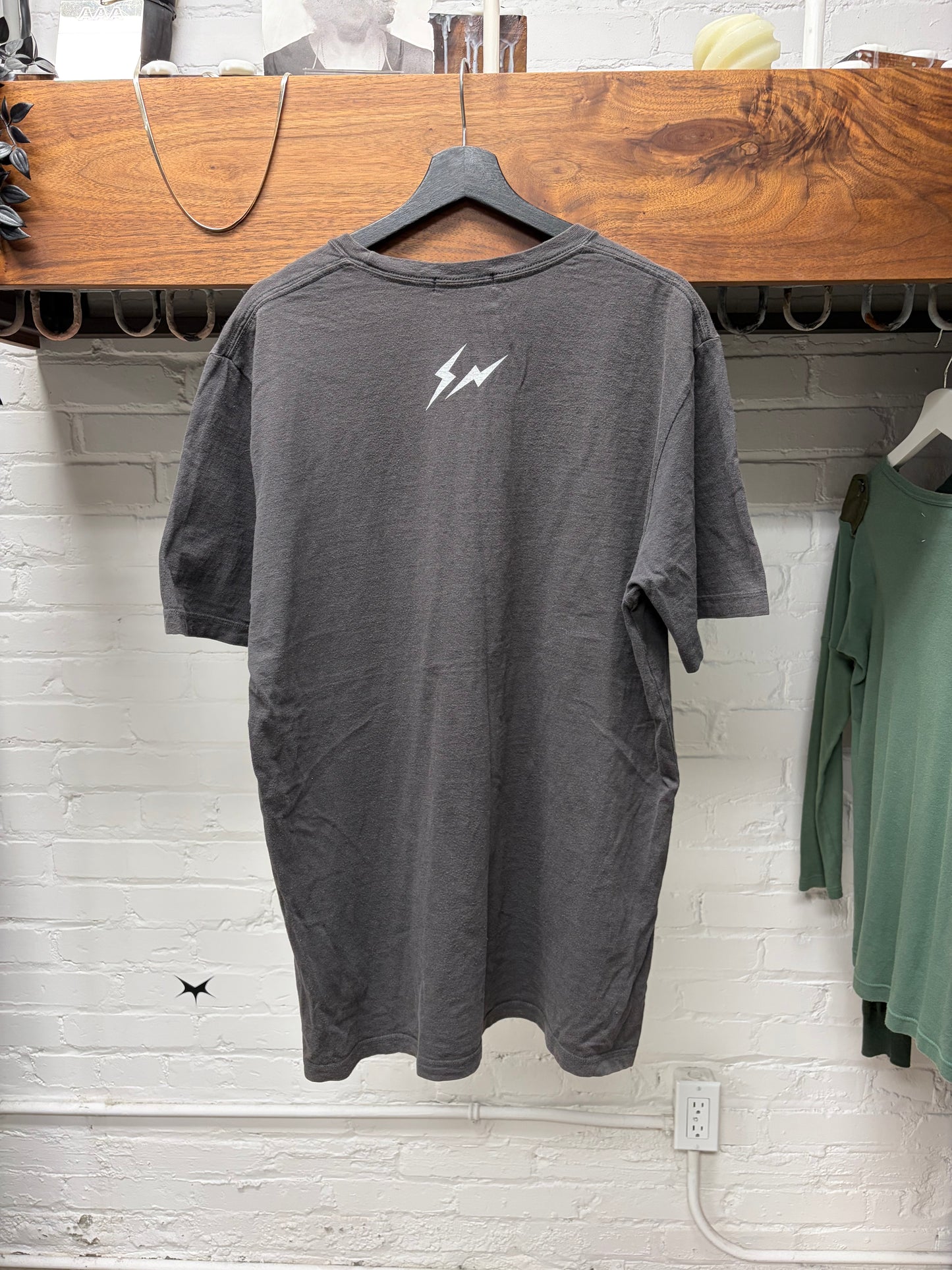 2000s Undercover x Fragment ‘Bug Motif’ Faded Grey Graphic T-Shirt