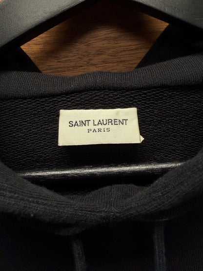 2020 Saint Laurent Black Classic ‘Box Logo’ Minimal Hoodie
