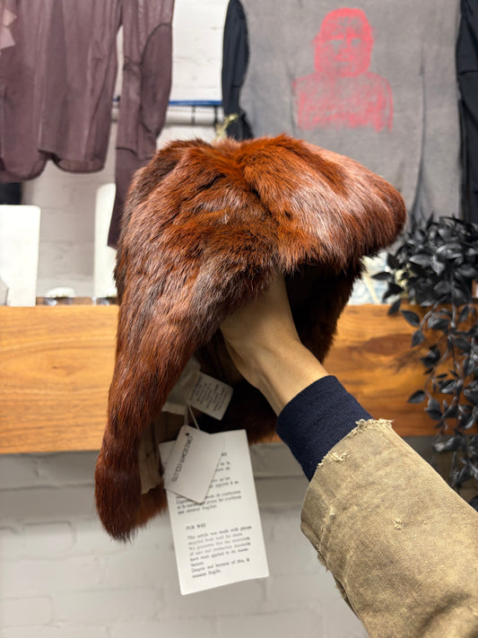 AW1997 Maison Martin Margiela x Bless Genuine Red Fur Wig