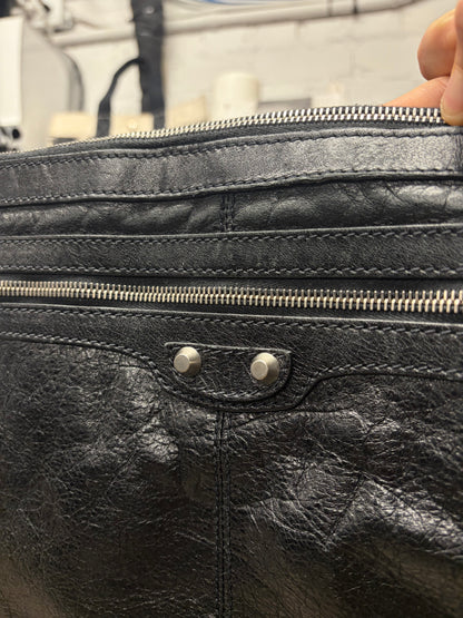 2015 Balenciaga Black Lambskin Leather ‘City Clip’ Clutch Bag