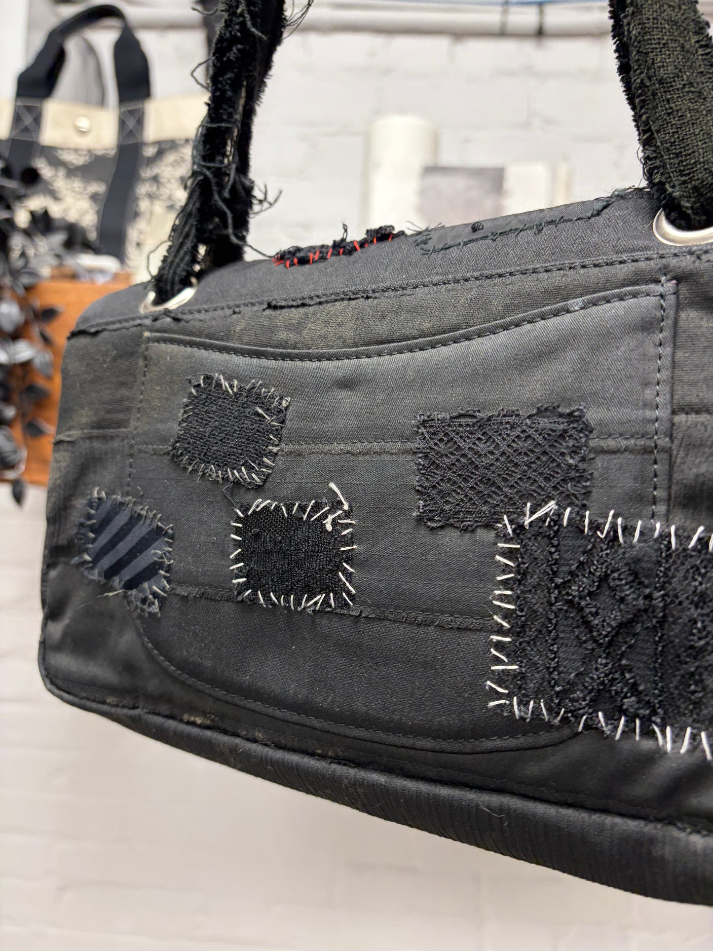 SS2003 Undercover ‘Scab’ Chanel ‘Boy Bag’ Style Patch Repaired Purse