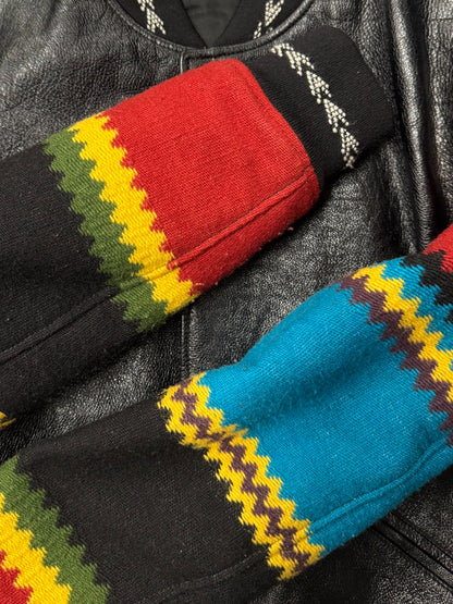 2017 Saint Laurent ‘Ikarus’ Leather Teddy Jacket