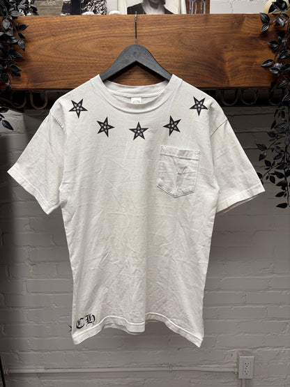 Chrome Hearts ‘Stars Logo’ White Graphic T-Shirt
