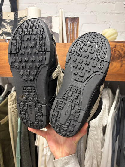 Rick Owens x Moncler ‘Amber’ Black Leather Multi-Lace Snow Boots