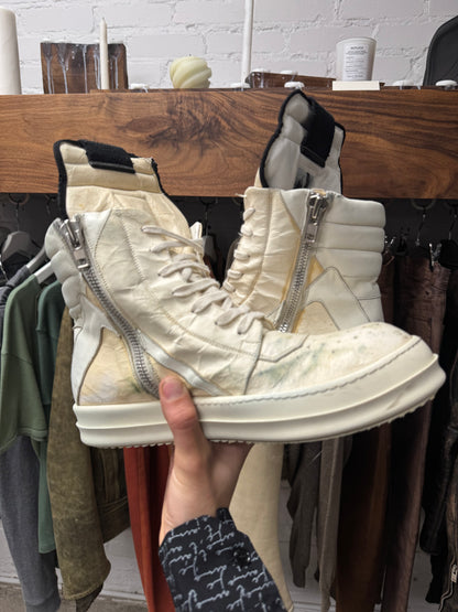 Rick Owens ‘Cracked’ Deerskin Leather Geobaskets