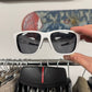 Prada Sport Polarized White ‘Linea Rossa’ Sunglasses