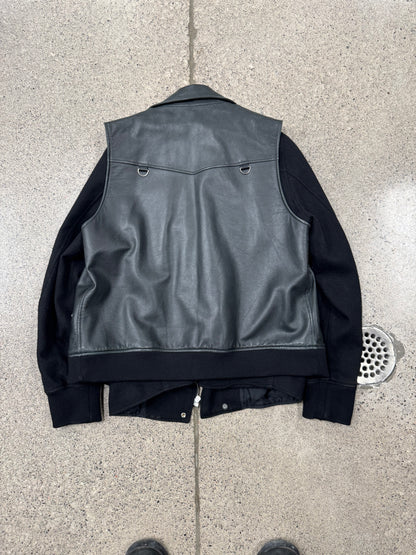 AW2007 Undercover 2 Piece Hybrid Leather Jacket