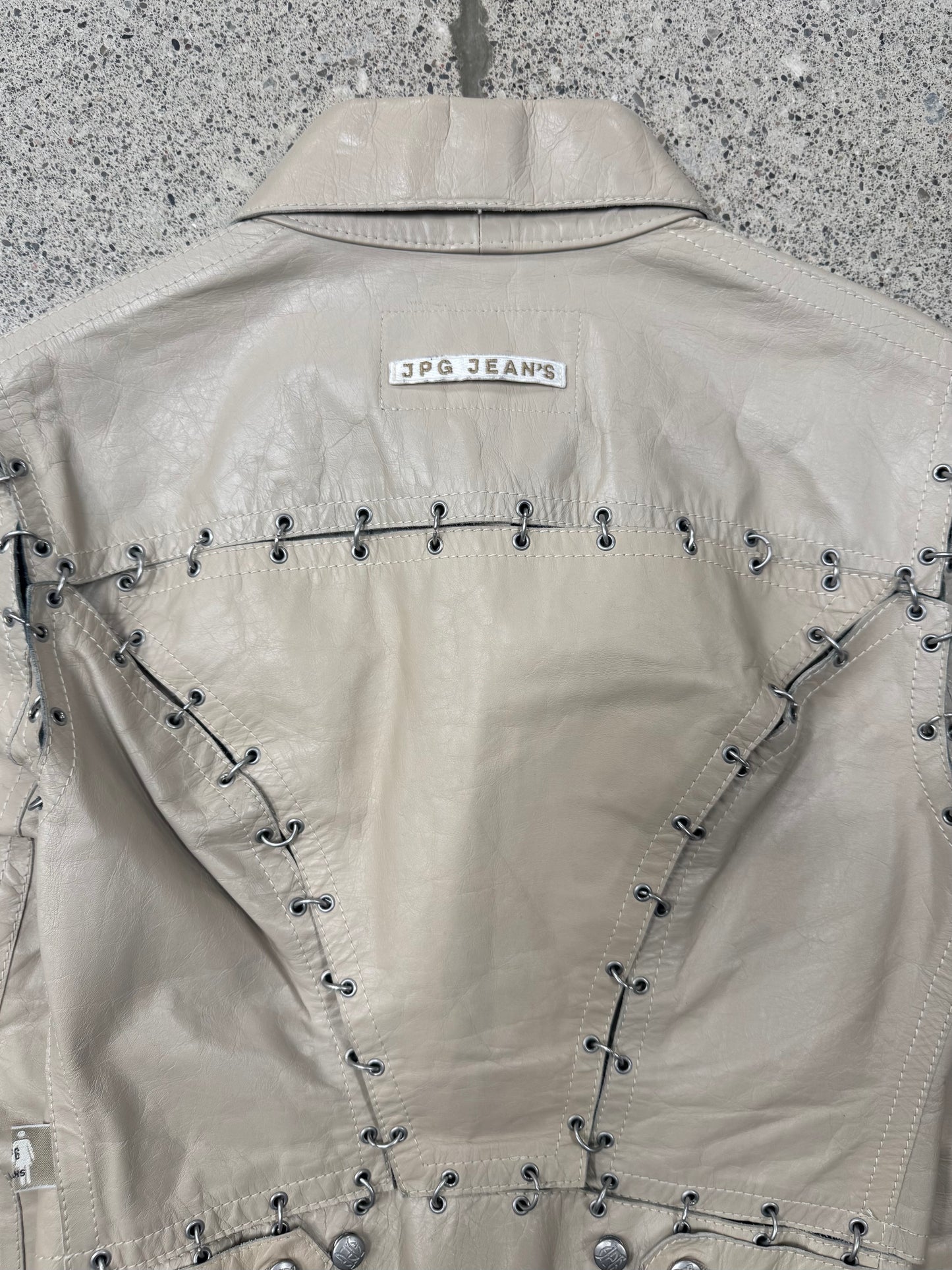 SS2003 Jean Paul Gaultier ‘Piercing’ Cropped Leather Jacket