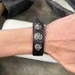 Chrome Hearts ‘Elemental’ Leather Button Snap Bracelet