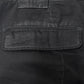 SS1999 Jean Paul Gaultier Waxed Black ‘Zipper Flare’ Cargo Pants