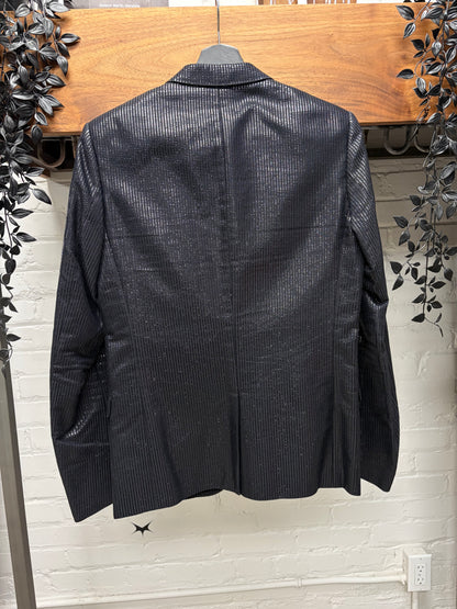AW2009 Dior Homme ‘Angles’ Sequin Glitter Effect Black Runway Blazer