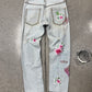 SS2005 Dolce & Gabbana ‘Aloha’ Studded Light Wash Denim