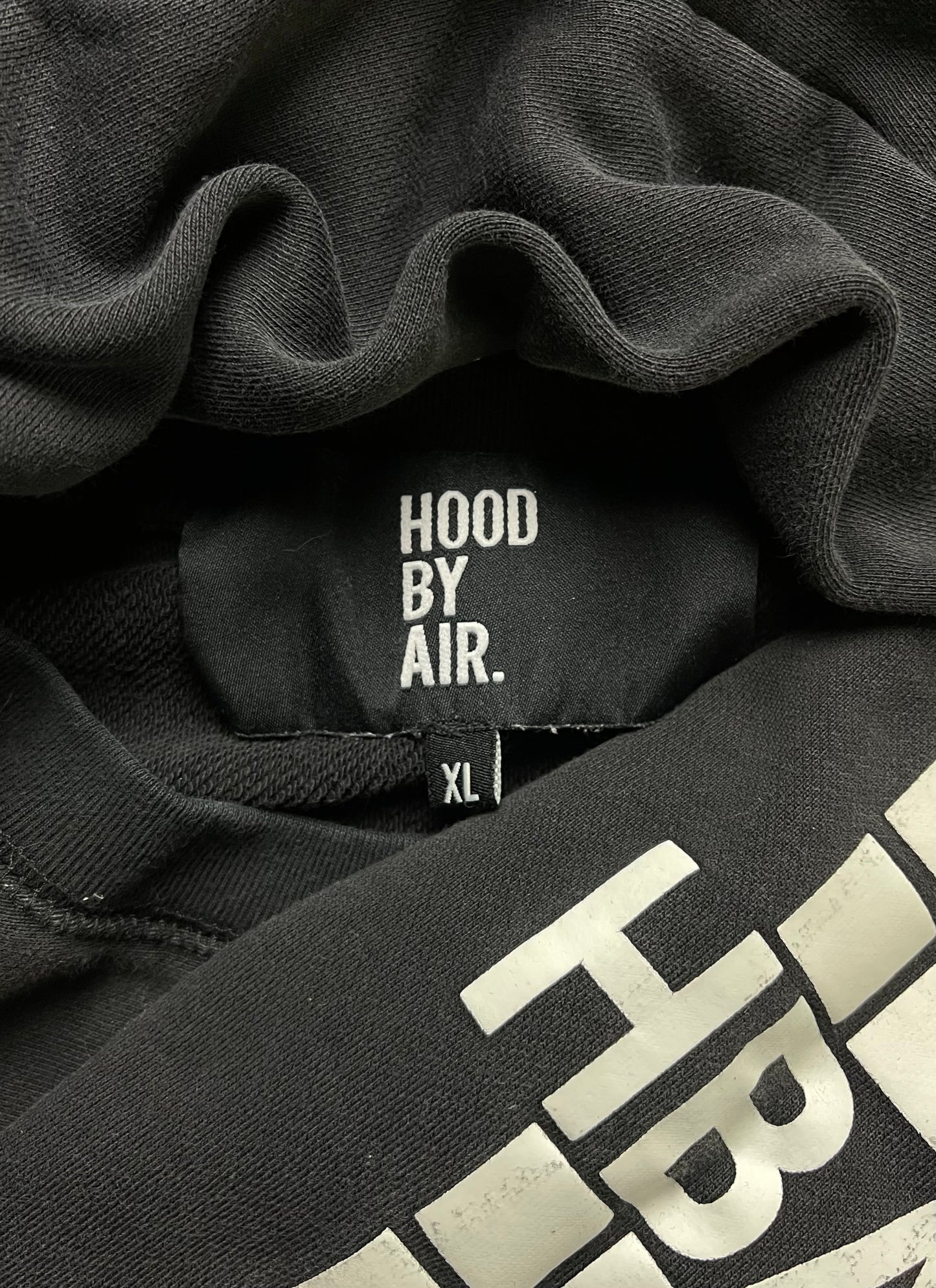 Hood by Air HBA Grid Logo Black Sweatshirt