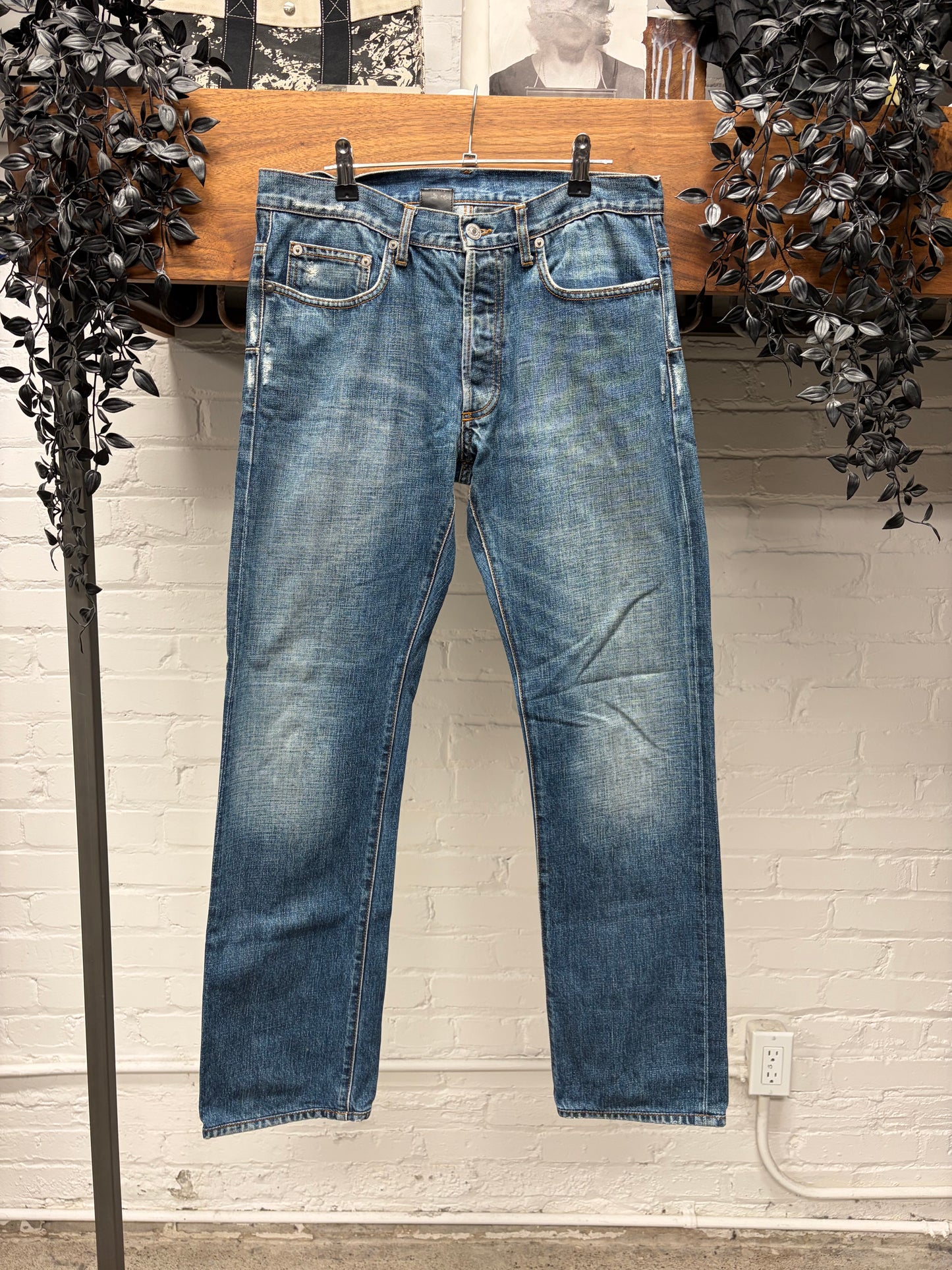 Dior Homme Washed Blue Skinny Jeans
