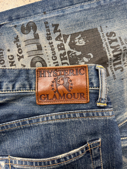 2000s Hysteric Glamour ‘New York Dolls’ Studded Skinny Jeans