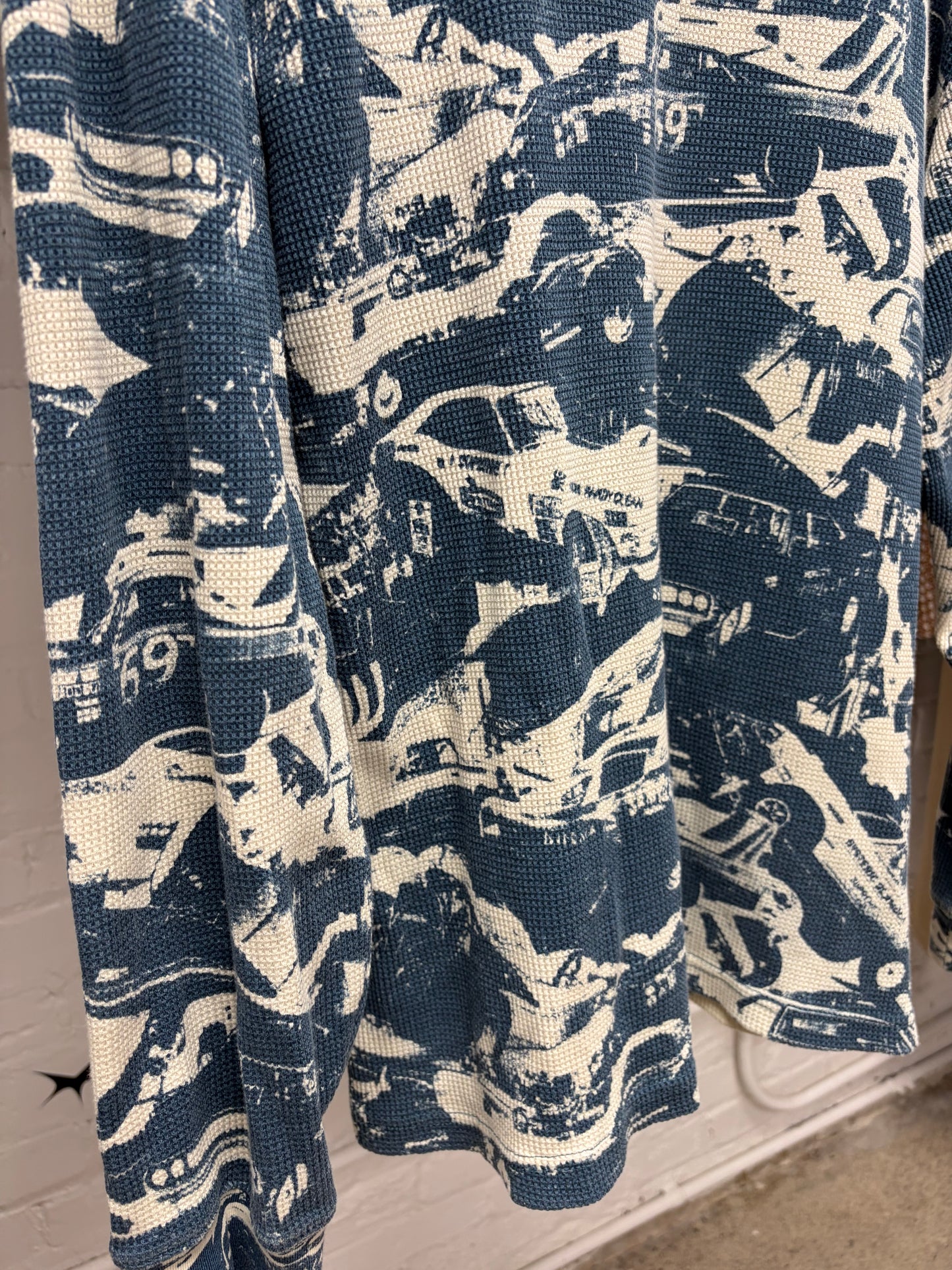 AW2024 Supreme x Hysteric Glamour Thermal ‘Car Crash’ Long Sleeve Shirt