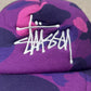 Bape x Stussy Purple Camo SnapBack Trucker Hat