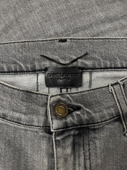 2016 Saint Laurent ‘D02’ Grey Skinny Jeans