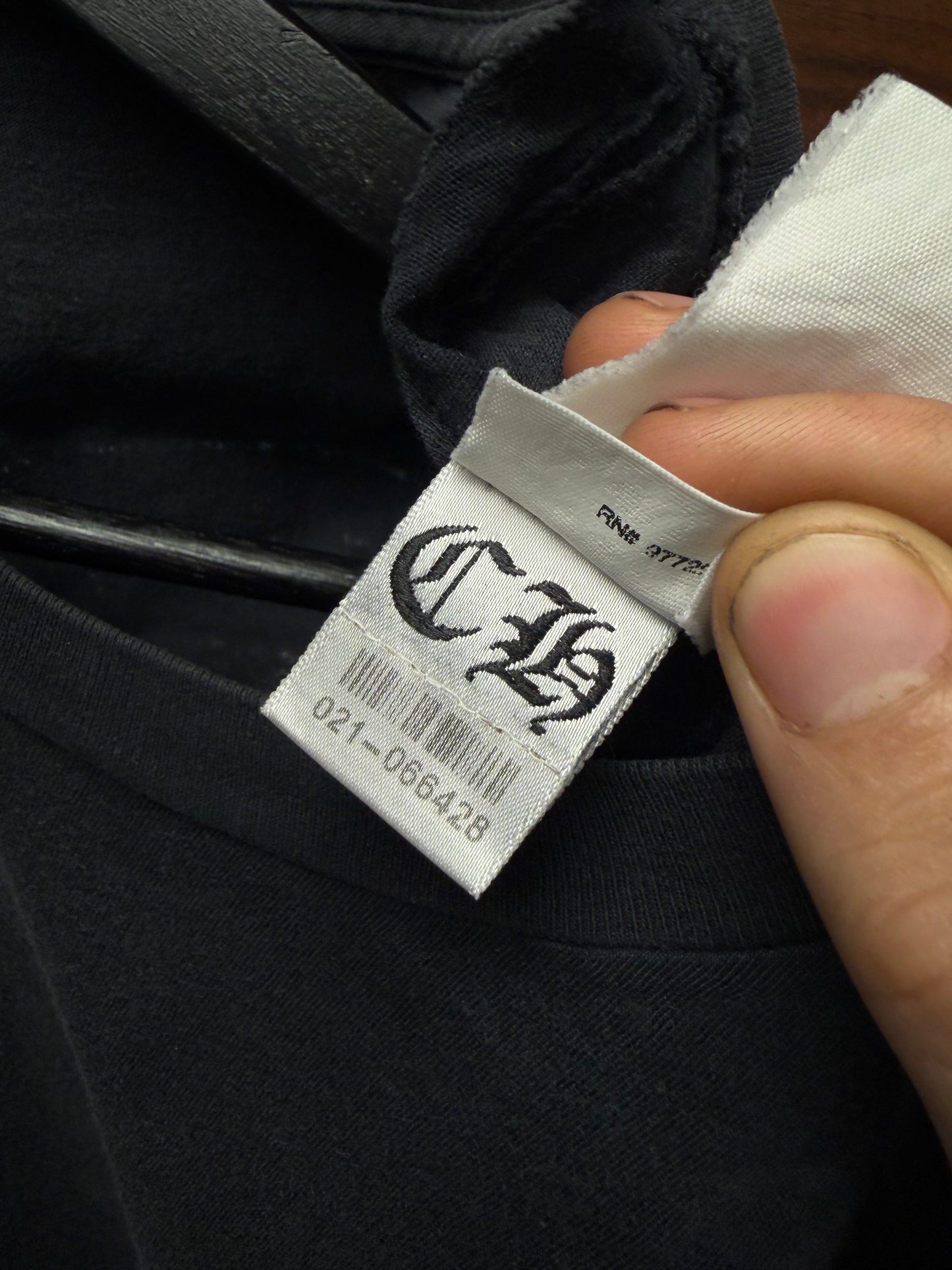 Vintage Chrome Hearts ‘Foti’ Harris Teeter Logo Black Graphic T-Shirt