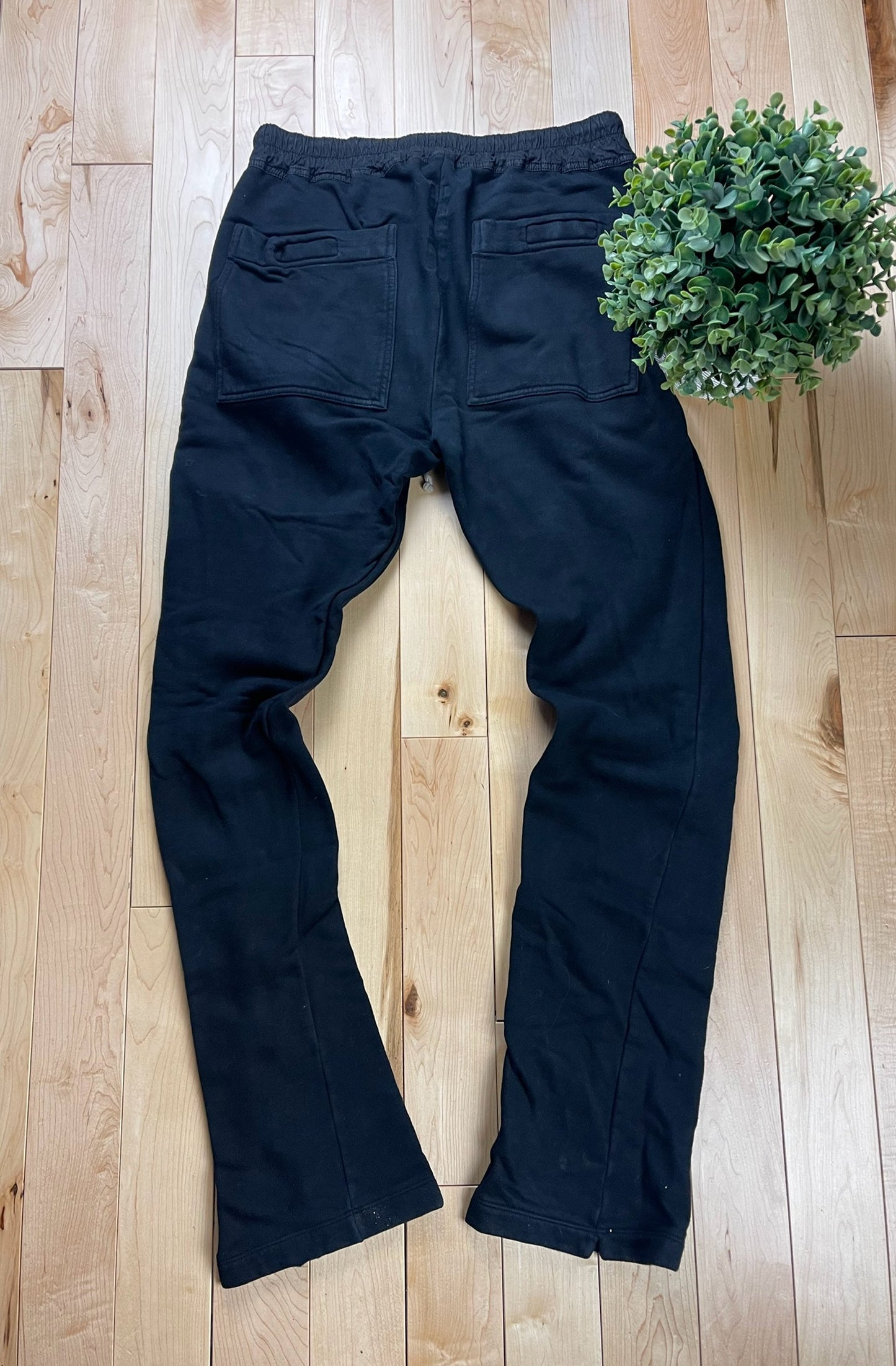 Rick Owens DRKSHDW Berlin Black Cotton Sweatpants