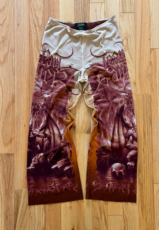 Spring Summer 2001 Jean Paul Gaultier ‘Satan’ Full Print Mesh Pants