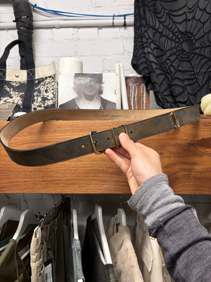 Burberry Leather Camouflage Belt