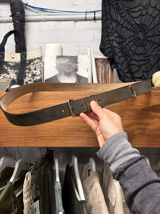 Burberry Leather Camouflage Belt