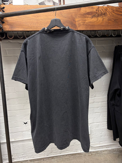AW2024 Balenciaga ‘Piercing’ Black Oversized T-Shirt