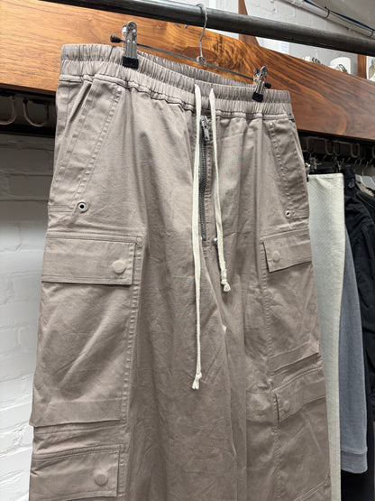 SS2025 Rick Owens ‘Hollywood’ Dust Brown ‘Bela’ Cargo Pants