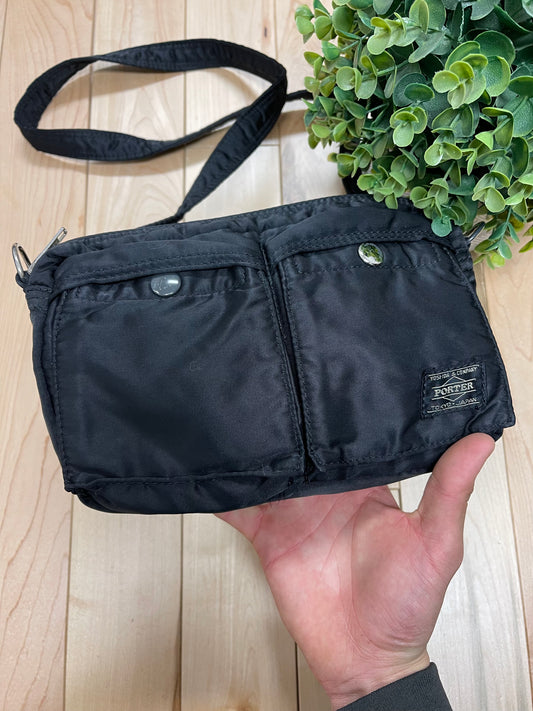 Porter ‘Tank’ Black Crossbody Cargo Side Bag