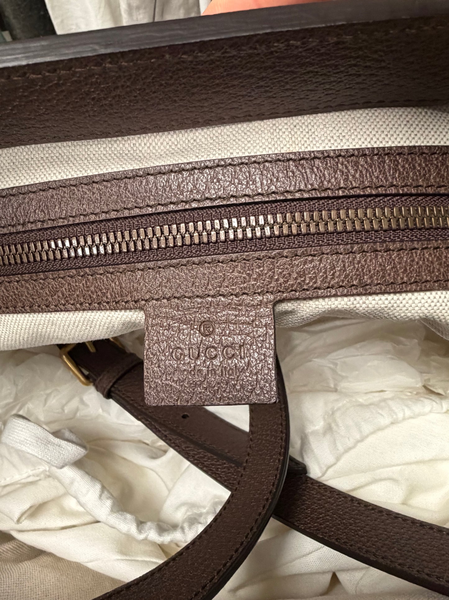 Gucci ‘Supreme Neo Vintage’ Coated Canvas/Leather ‘Skull & Bones’ Large Crossbody Bag