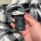 2017 Saint Laurent Plaid Black/Natural White Plaid Patterned Flannel