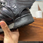 Jeremy Scott Wings 2.0 Black Patent Leather High Top Sneakers