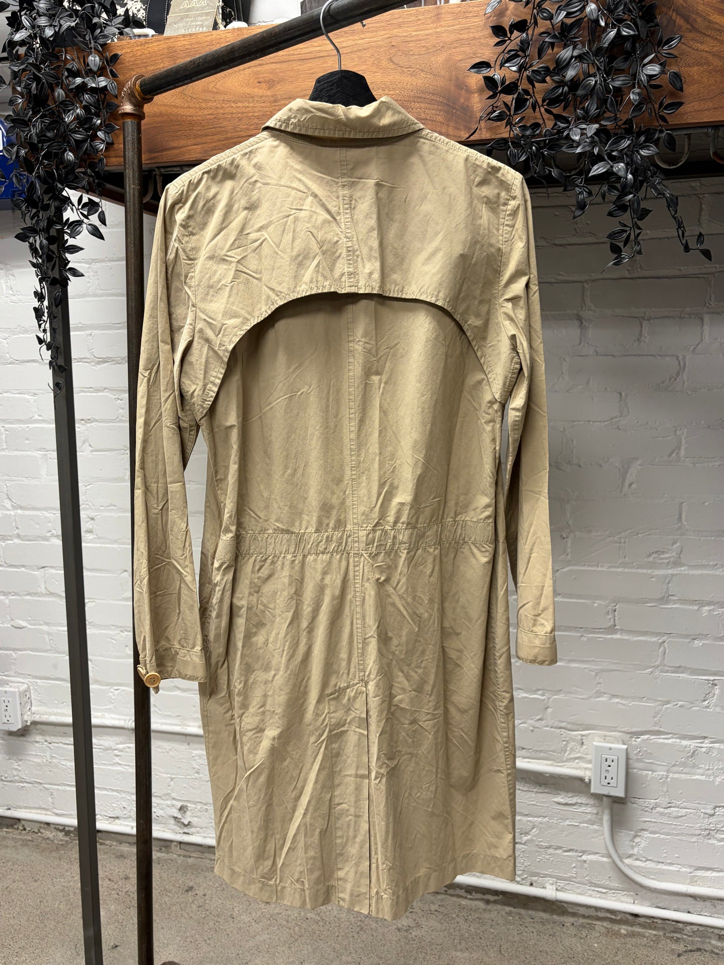 2000s Helmut Lang Backpack Bondage Strap Long Coat