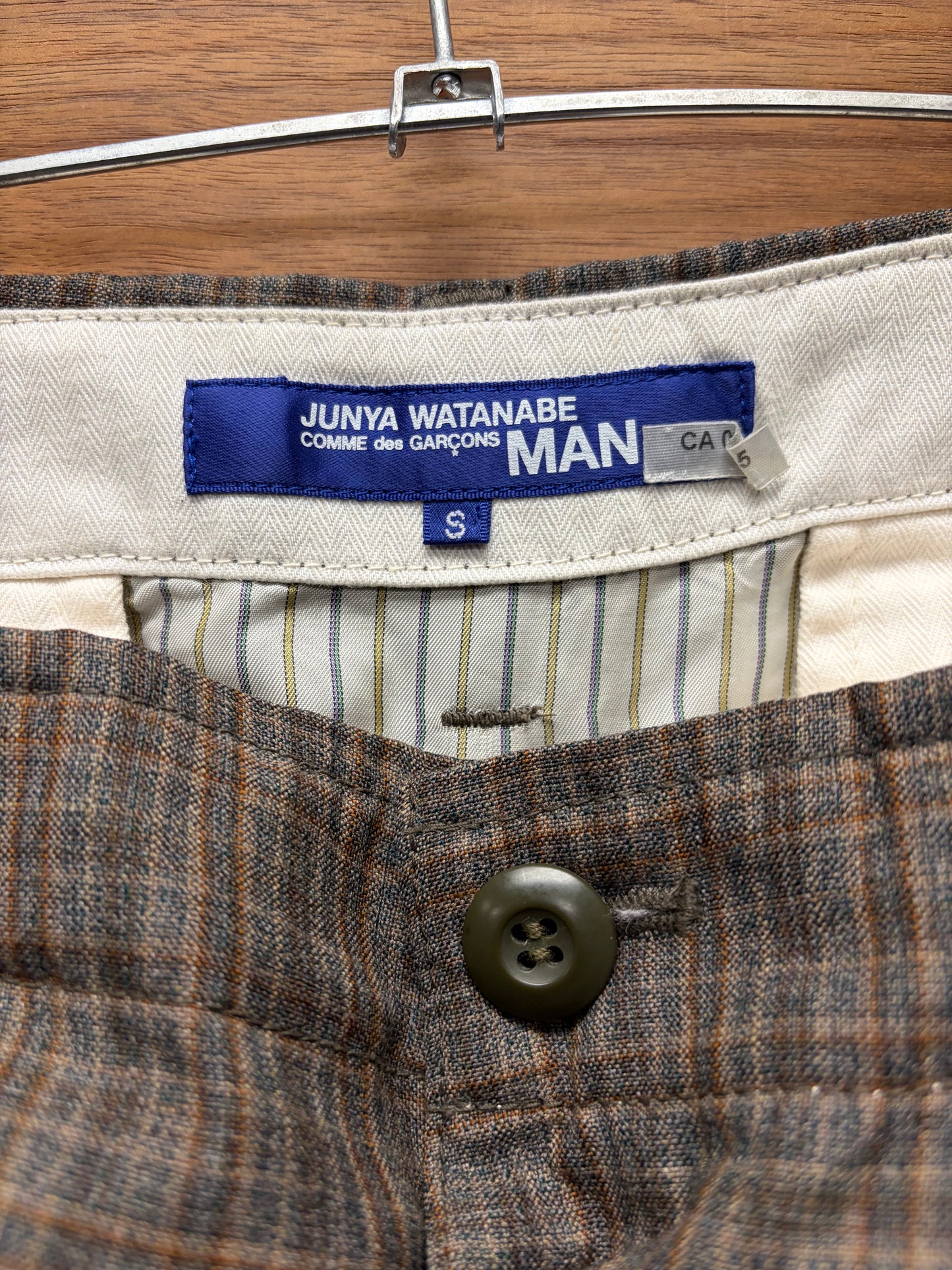 2018 Junya Watanabe Relaxed Fit Wool Blend Cropped Cargo Trousers