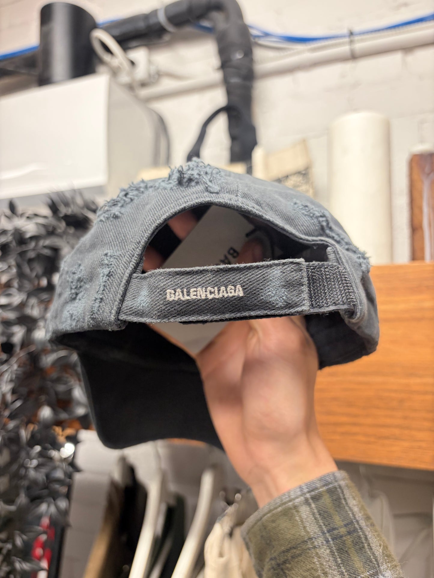 1/300 Balenciaga ‘Ramstein’ Limited Production Distressed Baseball Cap