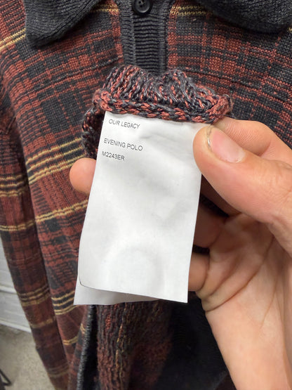 Our Legacy Plaid Collared Knit ‘Evening Polo’ Sweater