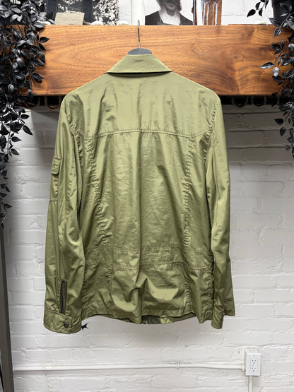 2000s Dolce & Gabbana Mainline Military Green Nylon Cargo Jacket