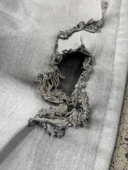 SAMPLE Rick Owens ‘Torrence Cut’ Waxed White Denim