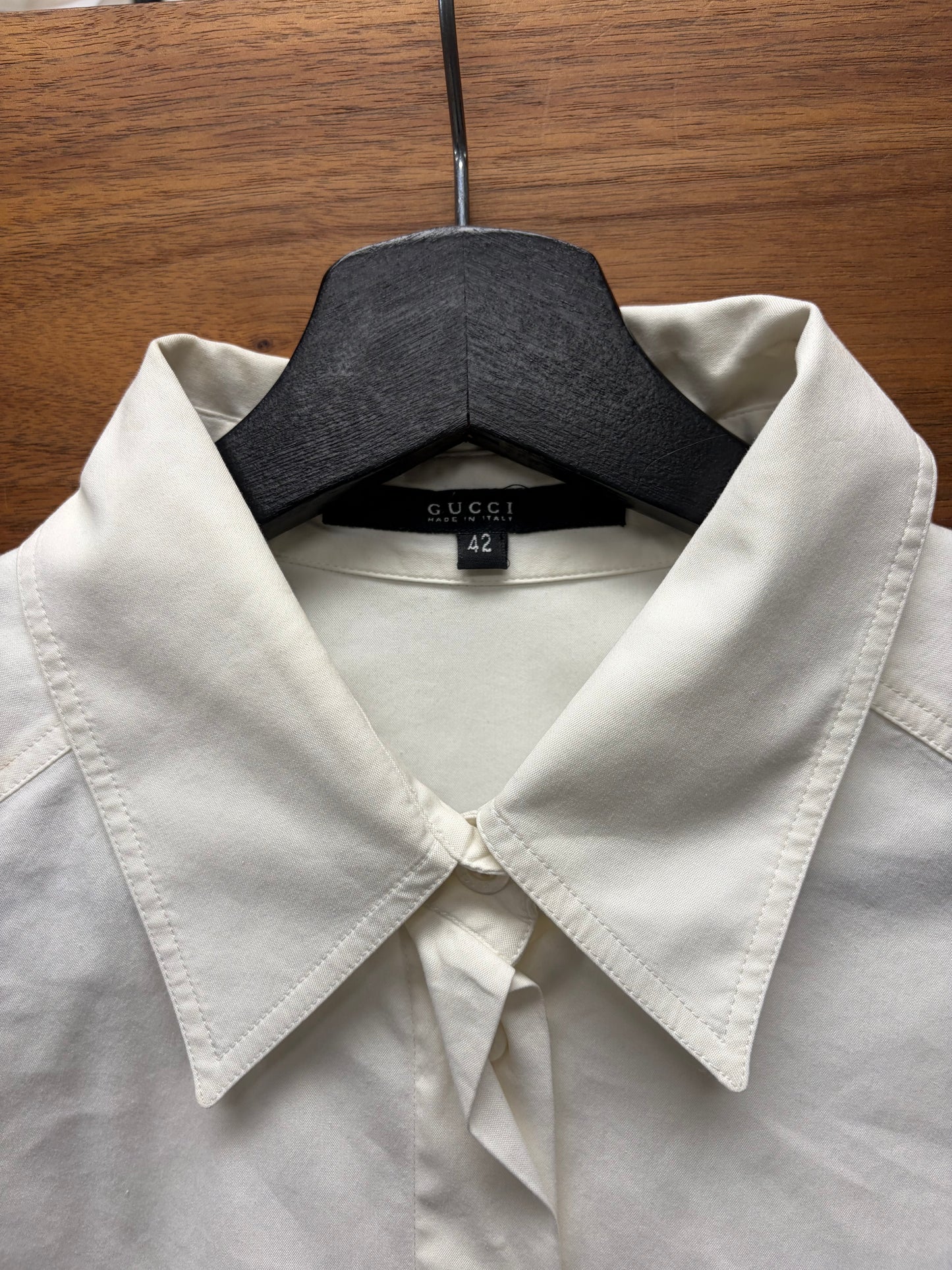 SS2002 Gucci by Tom Ford ‘Corset Lace’ White Button Up Collared Shirt