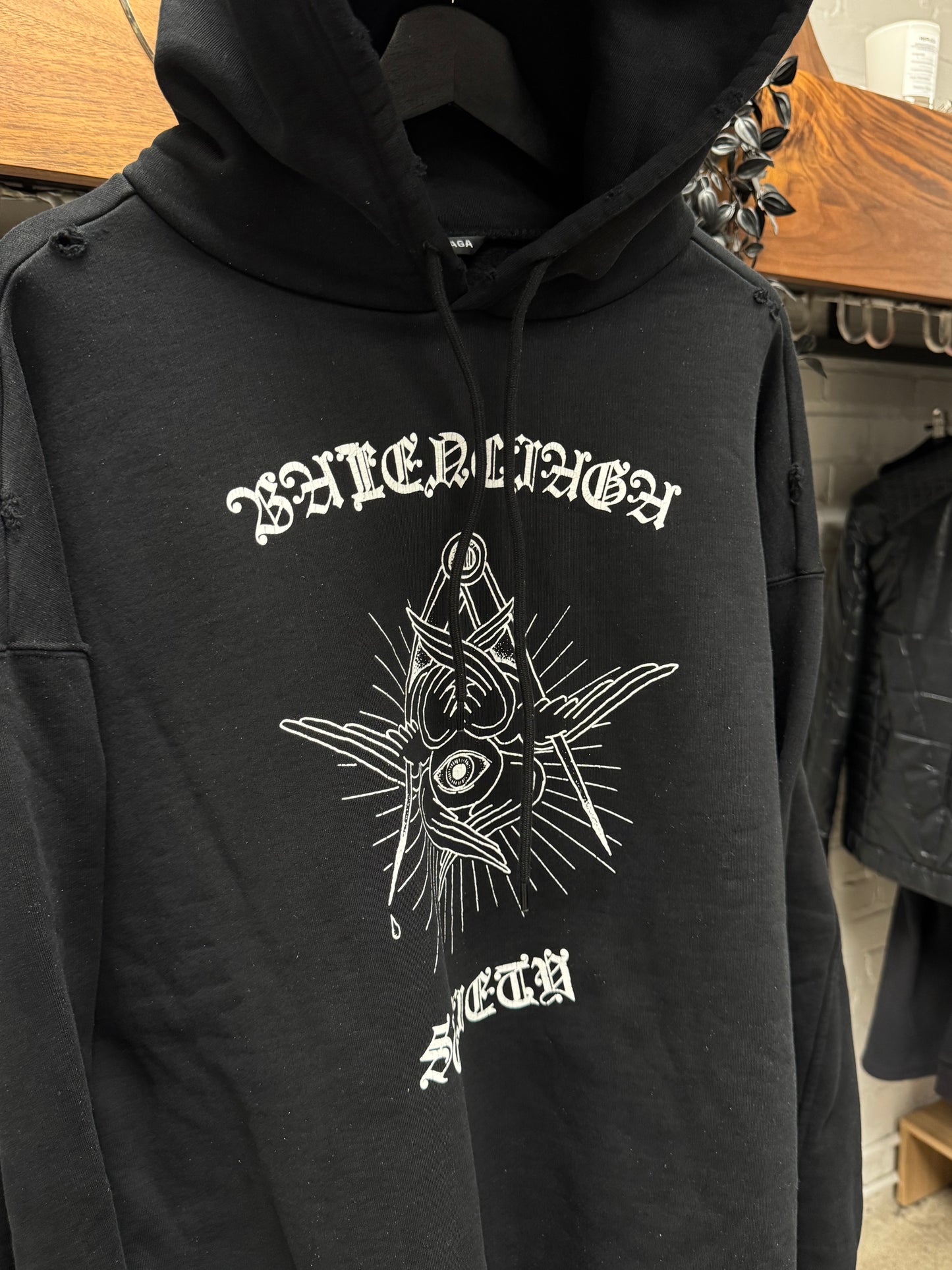 AW2020 Balenciaga ‘Free Your Mind’ Oversized Pullover Hoodie