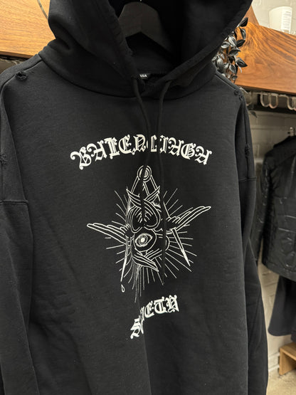 AW2020 Balenciaga ‘Free Your Mind’ Oversized Pullover Hoodie