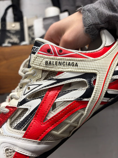 Balenciaga ‘Drive’ Red/White Low Top Athletic Sneakers